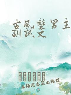 古风双男主男宠训诫文