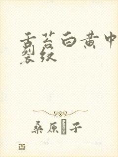 舌苔白黄中间有裂纹