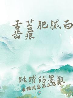 舌苔肥腻白厚有齿痕