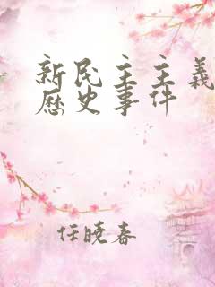 新民主主义时期历史事件