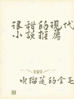 很甜的现代言情小说推荐