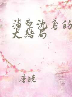 薄擎沈鸢的小说大结局