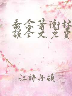 乔念萧衡林烨小说全文免费阅读