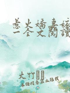 惹火娇妻嫁一送一全文阅读免费