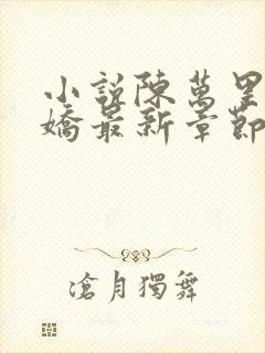 小说陈万里宋娇娇最新章节更新免费