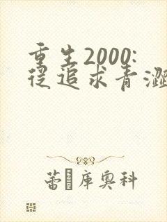 重生2000:从追求青涩校花同桌开始免费听书