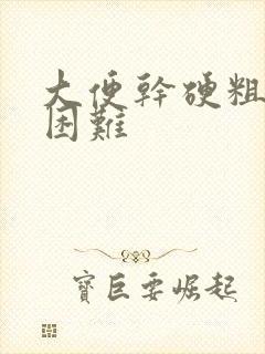 大便干硬粗排便困难