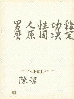 男人性功能由什么原因决定的