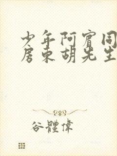 少年阿宾同人之房东胡先生笔趣阁