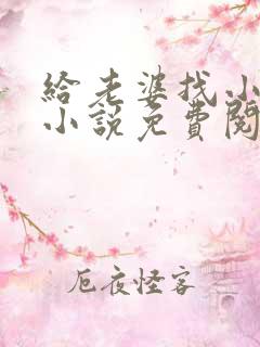 给老婆找小伙子小说免费阅读