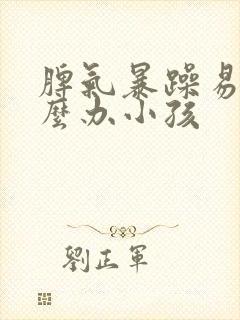 脾气暴躁易怒怎么办小孩