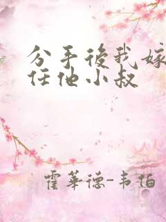 分手后我嫁给前任他小叔