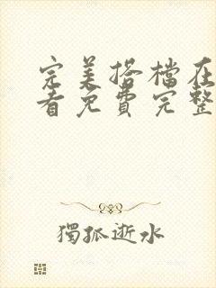 完美搭档在线观看免费完整观看