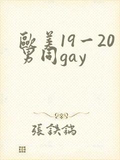 欧美19一20男同gay