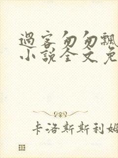 过客匆匆飘阿兮小说全文免费阅读