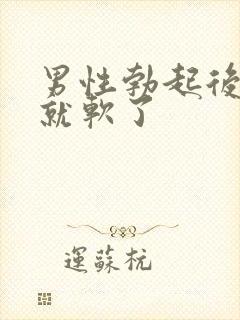 男性勃起后一会就软了