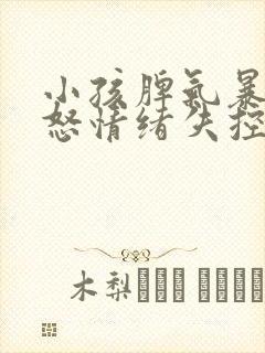 小孩脾气暴躁易怒情绪失控