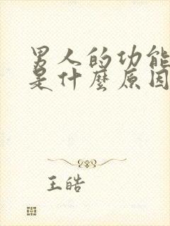 男人的功能不行是什么原因