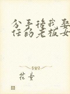 分手后我娶了前任的老板女主扮演者