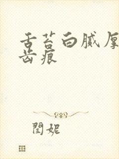 舌苔白腻厚 有齿痕