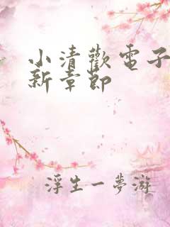 小清欢电子书最新章节