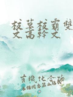 校草校霸双男主文高干文