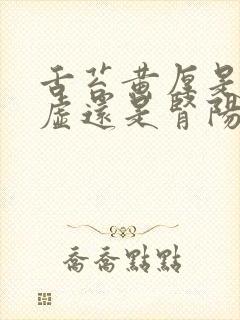 舌苔黄厚是肾阴虚还是肾阳