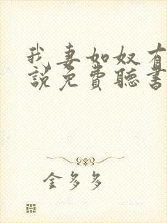 我妻如奴有声小说免费听书最新章