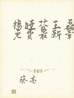 杨晓芬王磊小说免费最新章节更新时间