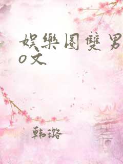 娱乐圈双男主po文