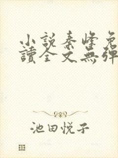 小说秦峰免费阅读全文无弹窗