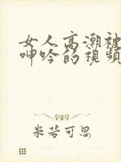 女人高潮被爽到呻吟的视频