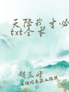 天降我才必有用txt全本