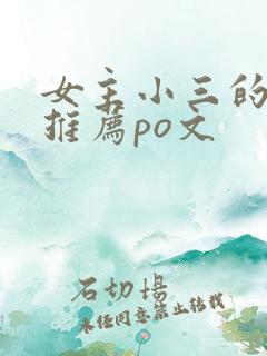 女主小三的小说推荐po文