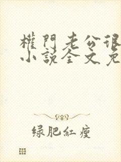 权门老公很霸道小说全文免费阅读