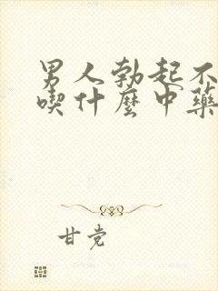 男人勃起不够硬吃什么中药治疗