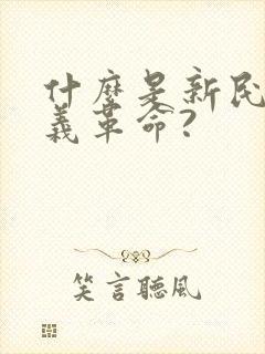 什么是新民主主义革命?