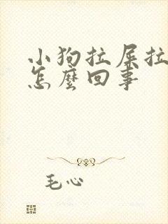 小狗拉屎拉血是怎么回事