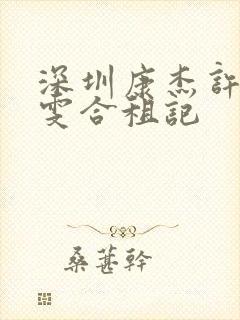 深圳康杰许剑小雯合租记