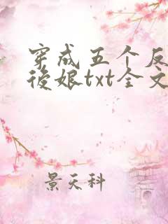 穿成五个反派的后娘txt全文下载