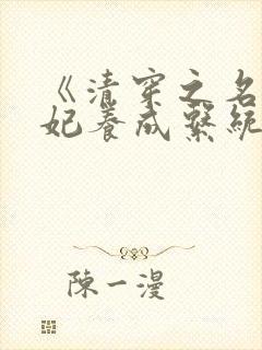 《清穿之名器宠妃养成系统》