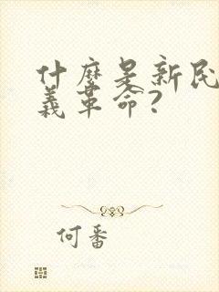 什么是新民主主义革命?