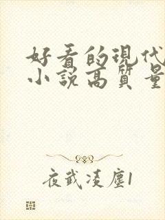 好看的现代言情小说高质量文笔好