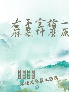 右手食指一直发麻是什么原因