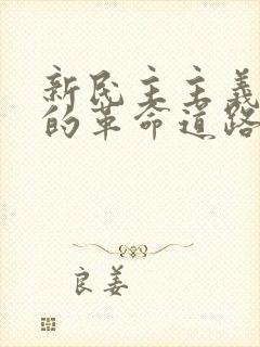 新民主主义革命的革命道路