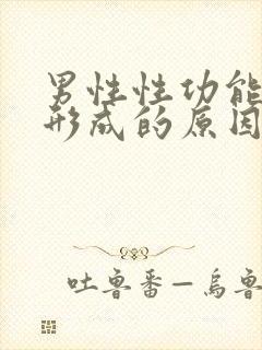 男性性功能减退形成的原因