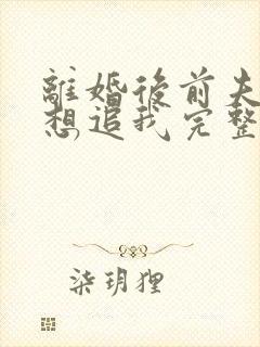 离婚后前夫总是想追我完整版下载