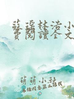 苏瑶林浩小说免费阅读全文最新章节