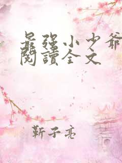 最强小少爷全文阅读全文