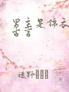 男主是锦衣卫的古言